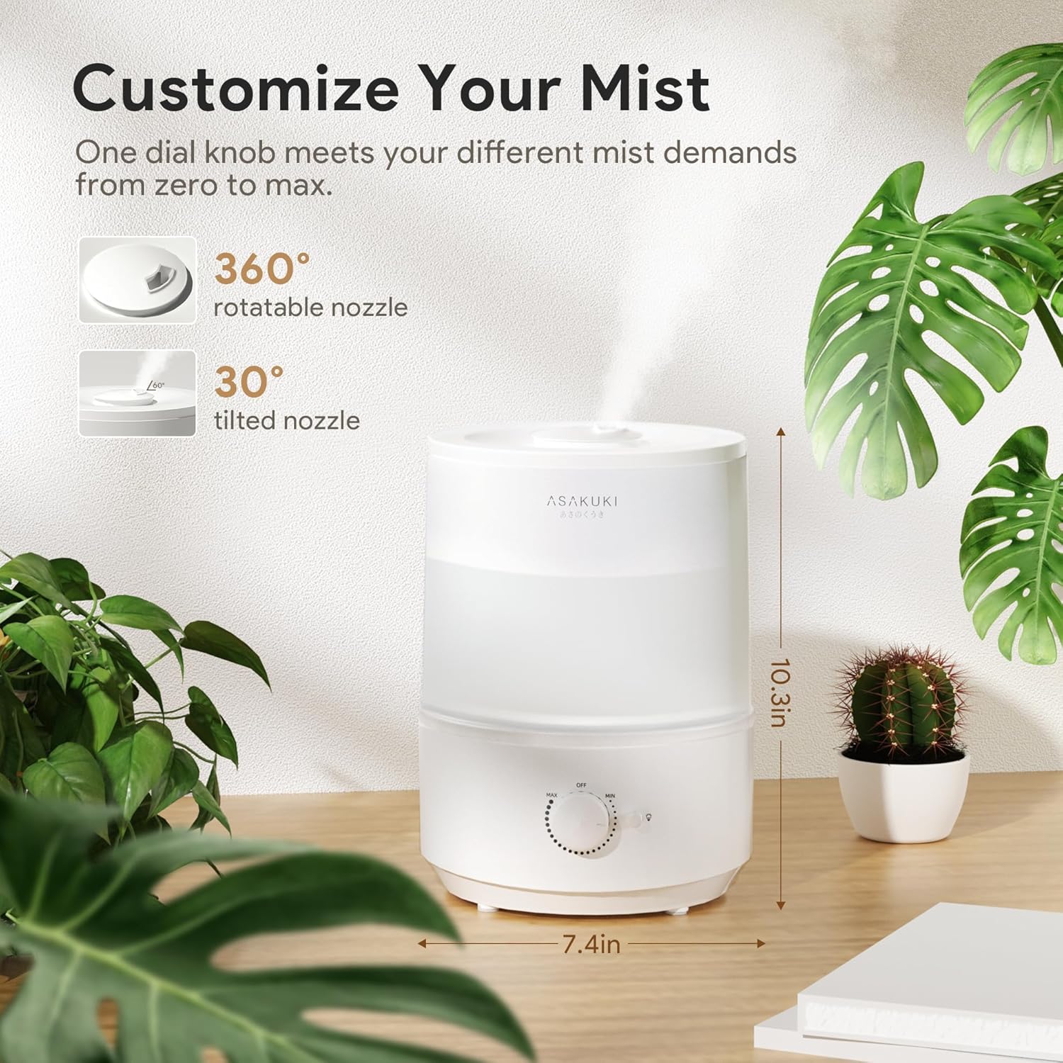 Humidifier with oil diffusers (3L)