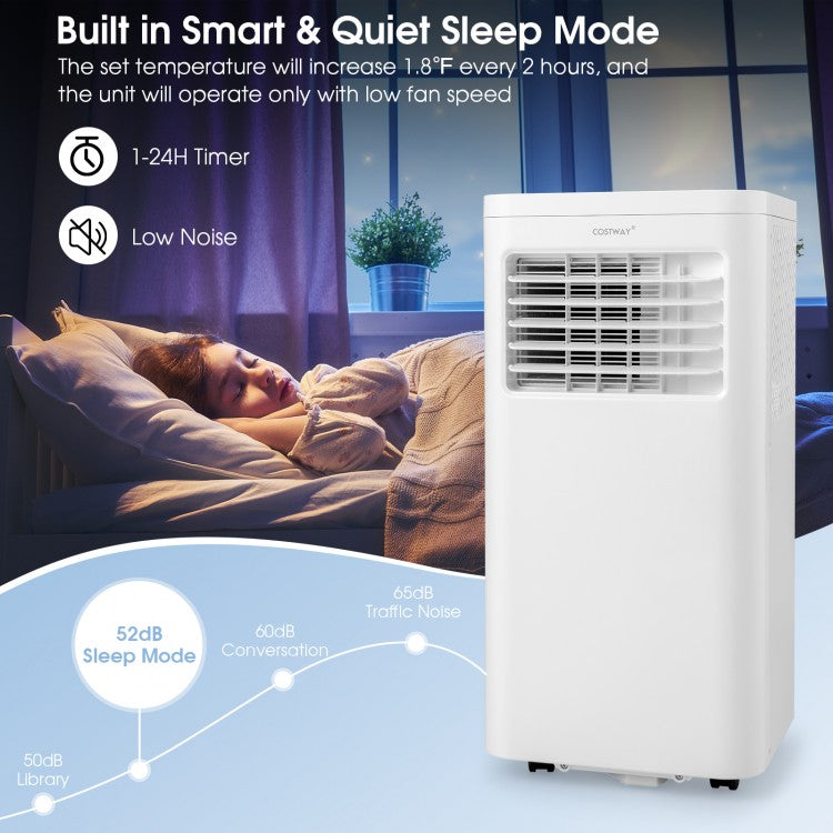 3-in-1 Portable Air Conditioner with Fan and Dehumidifier - Quiet Version